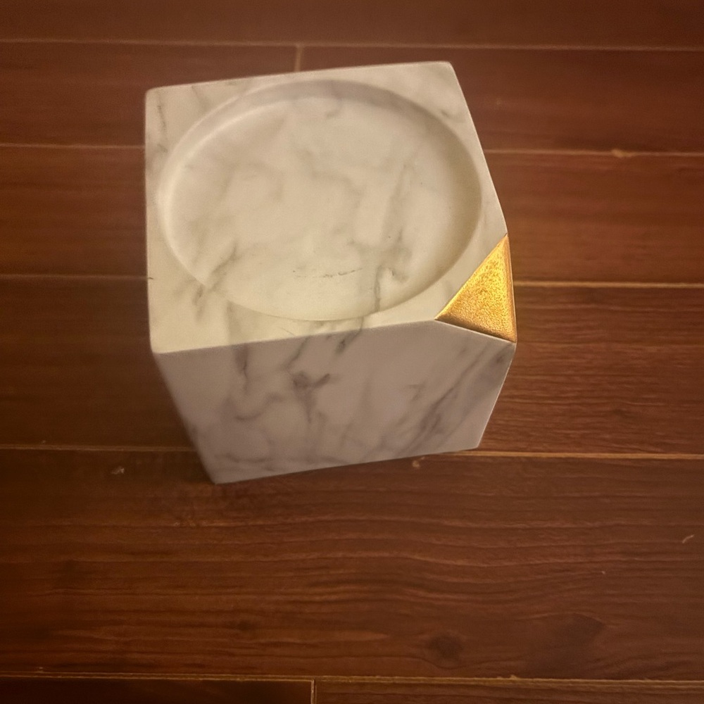 Marble Cube candle holder